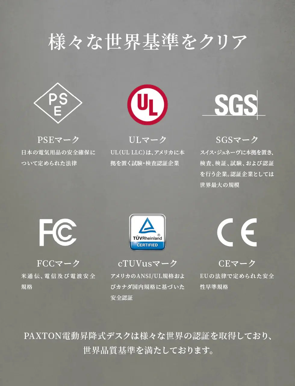 PAXTON 스톤 화이트 전동식 높이 조절 데스크