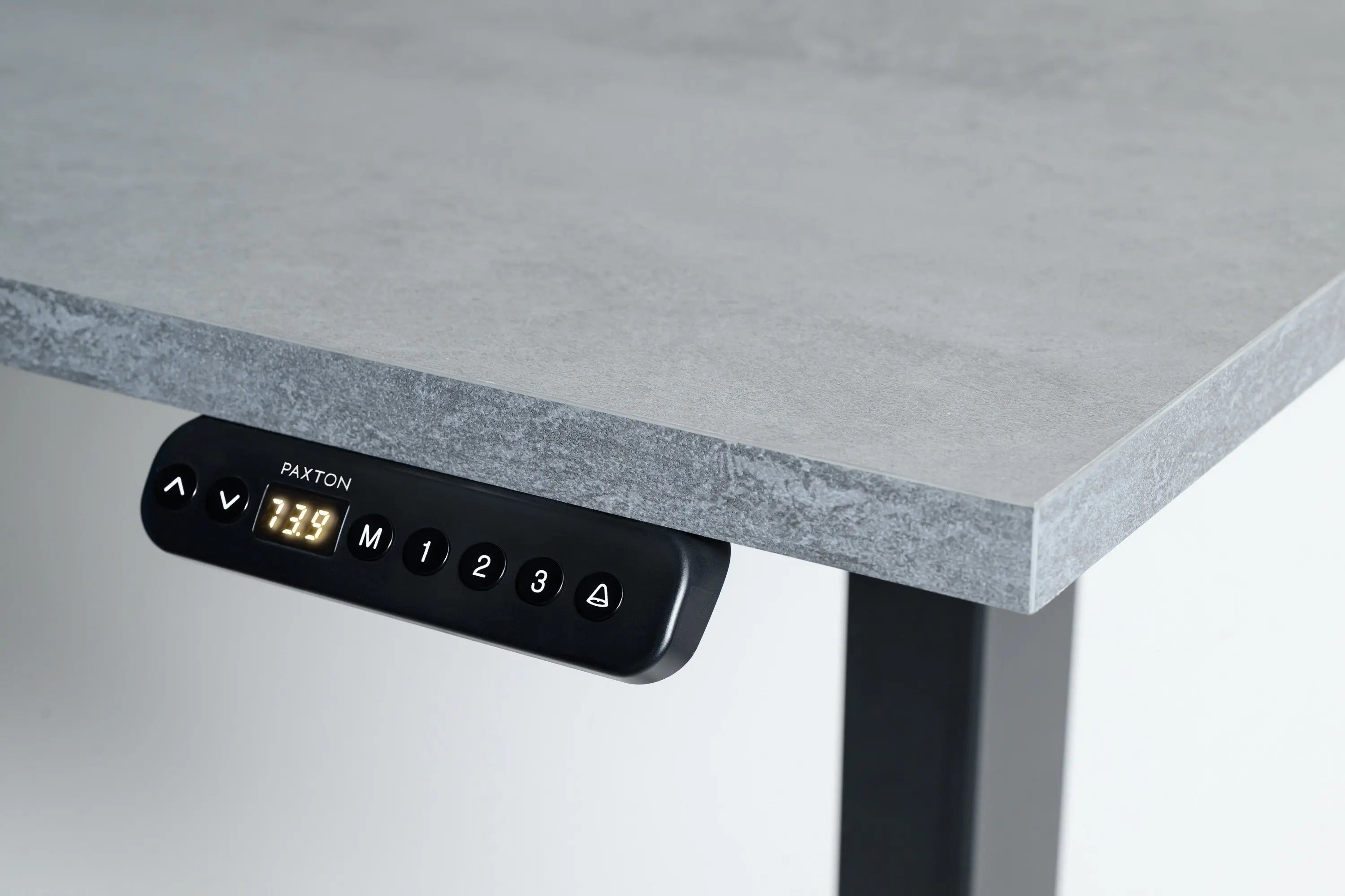 PAXTON 모르타르 그레이 전동식 높이 조절 데스크