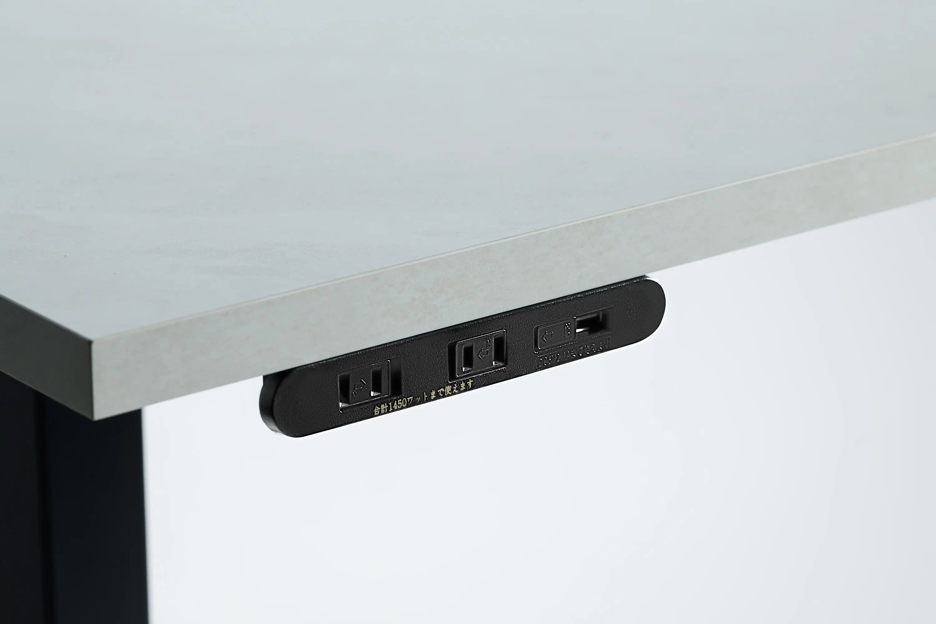 PAXTON 스톤 화이트 전동식 높이 조절 데스크