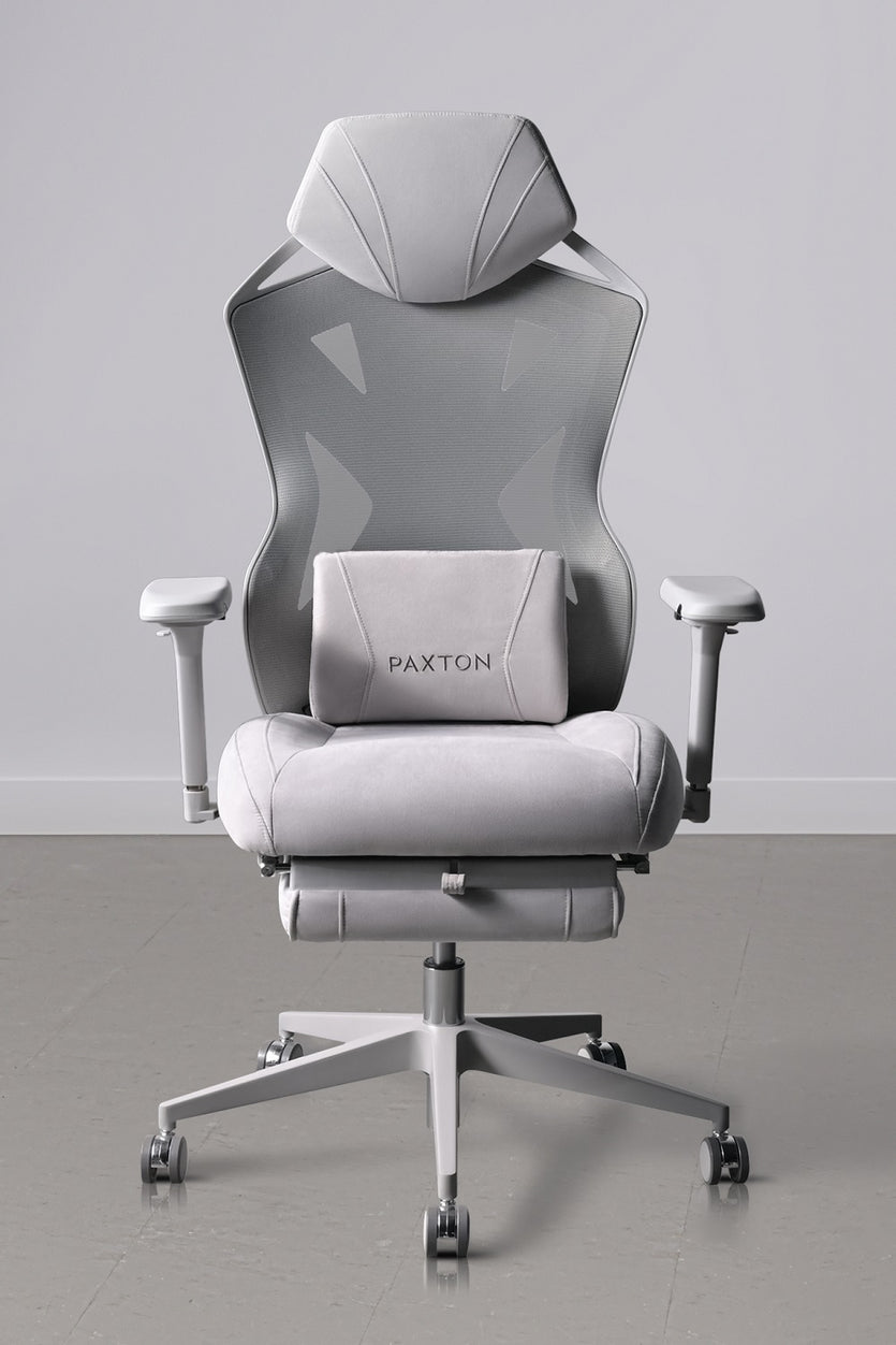 日本製 PAXTON Paris pearl gray 仕事用ゲーミングチェア - crumiller.com